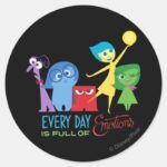 Everyday Is Full Of Emotions Classic Round Sticker