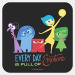 Everyday Is Full Of Emotions Square Sticker
