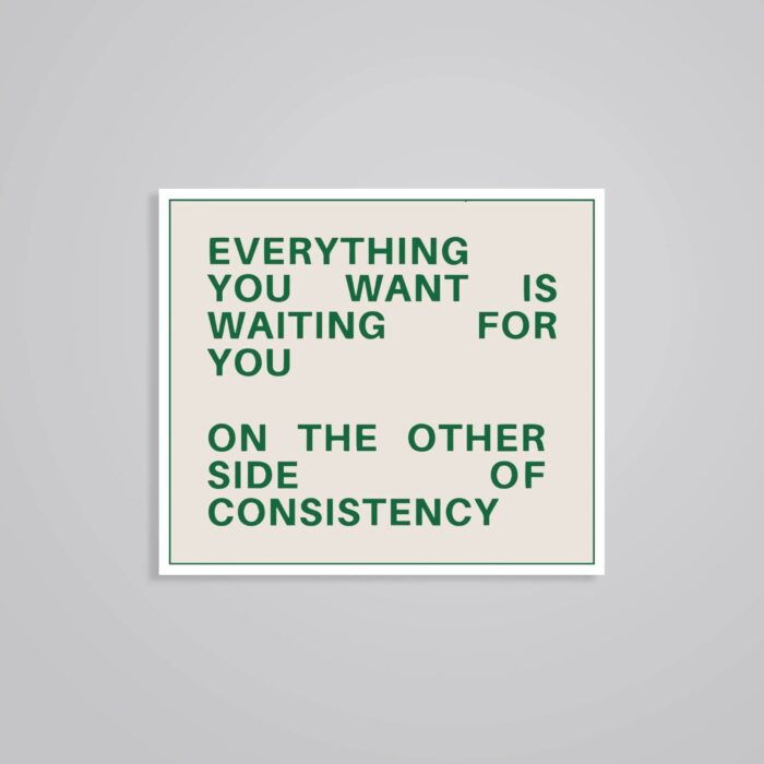 Everything You Want Is Waiting For You Motivational Stickers
