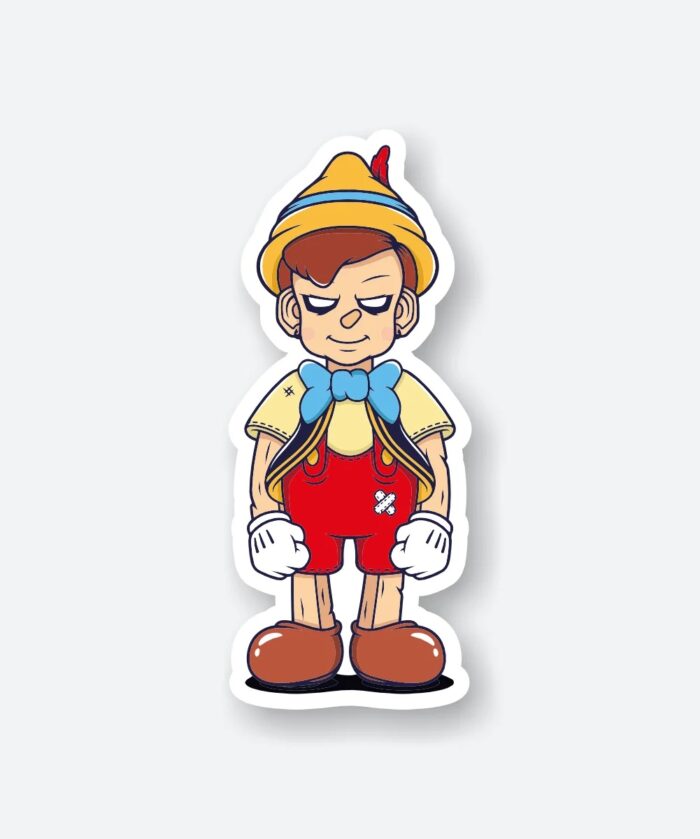 Evil Pinocchio Sticker