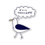 Evil Thoughts Sticker
