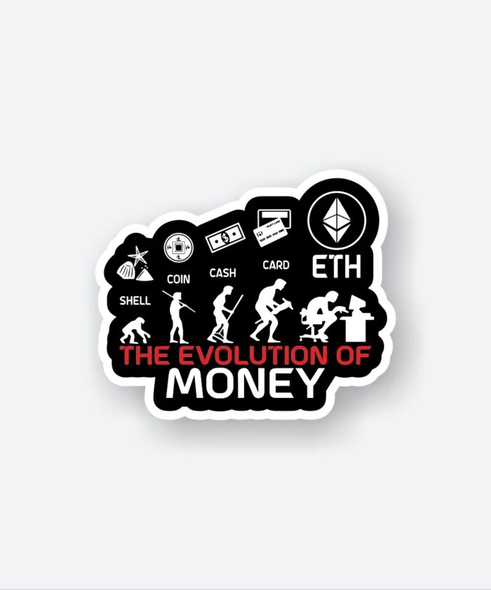 Evolution Of Money Sticker