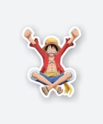 Exited Luffy Sticker