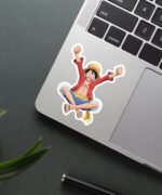 Exited Luffy Sticker