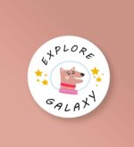 Explore Galaxy Space Stickers