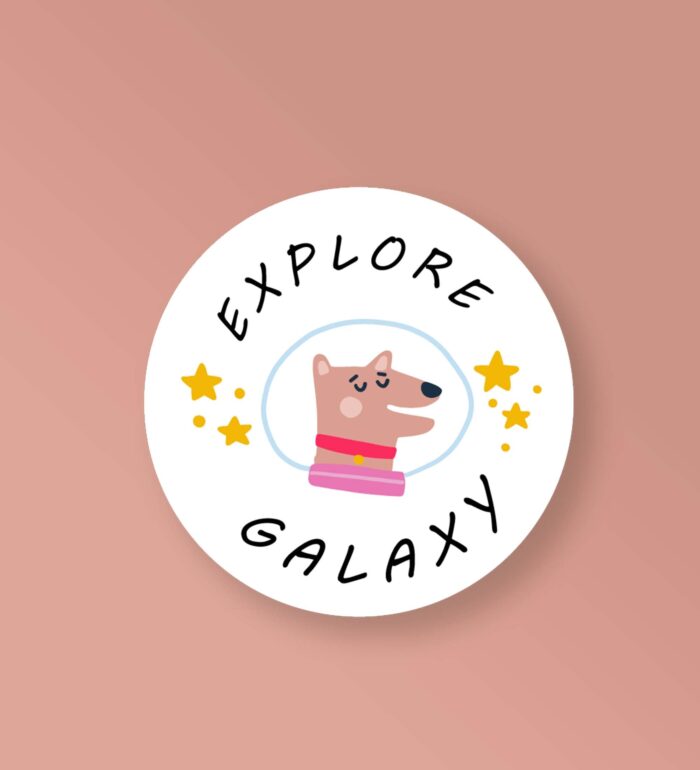 Explore Galaxy Space Stickers