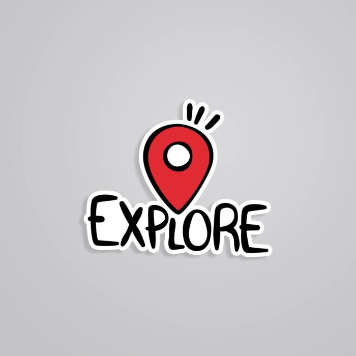 Explore Travels Stickers