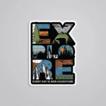 Explore Everyday Is New Adventure Travels Stickers