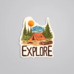 Explore The Wild Travels Stickers