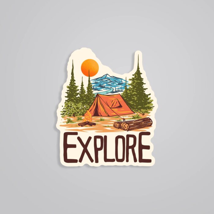 Explore The Wild Travels Stickers
