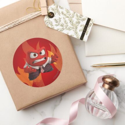 FIRED UP CLASSIC ROUND STICKER