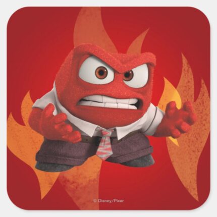 FIRED UP SQUARE STICKER
