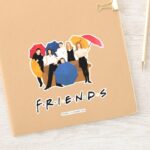FRIENDS™ Character Silhouette Sticker