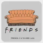 FRIENDS™ Couch Square Sticker