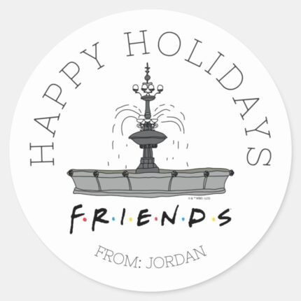FRIENDS™ Fountain Christmas Gift Tag