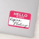 FRIENDS™ Hello My Name Is Regina Phalange Sticker