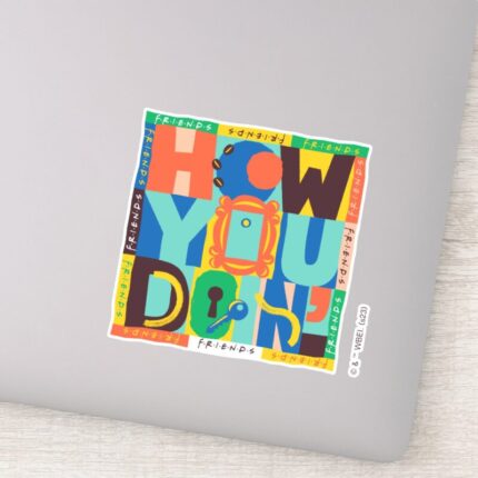 FRIENDS™ How You Doin Vibrant Graphic Sticker