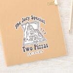 FRIENDS™ Joey Pizza Quote Sticker