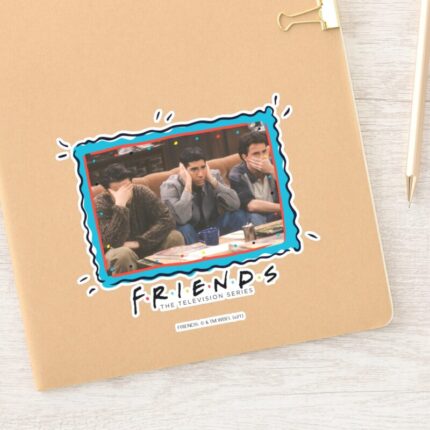 FRIENDS™ Joey Ross And Chandler On The Couch Sticker
