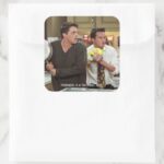 FRIENDS™ Joey Chandler Scared Square Sticker