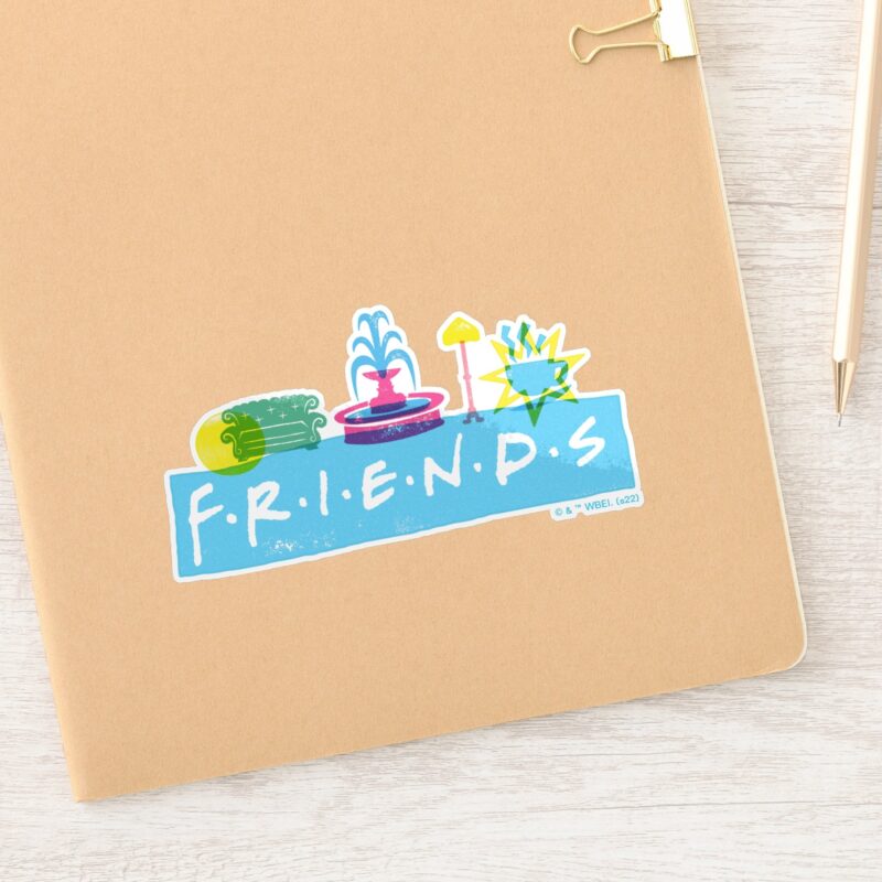 FRIENDS™ Logo With Icons Sticker