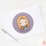 FRIENDS™ Phoebe Chibi Classic Round Sticker