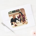 FRIENDS™ Phoebe Monica Waxing Legs Square Sticker