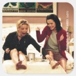 FRIENDS™ Phoebe Monica Waxing Legs Square Sticker