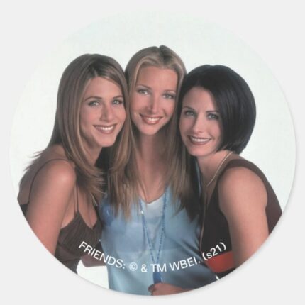 FRIENDS™ Rachel Phoebe And Monica Classic Round Sticker