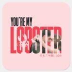 FRIENDS™ Rachel Ross Youre My Lobster Square Sticker