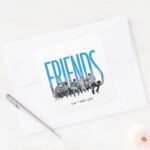FRIENDS™ The Gang Square Sticker