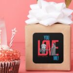 FRIENDS™ You Love Me Quote Square Sticker