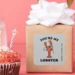 FRIENDS™ Youre My Lobster Square Sticker