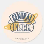 FRIENDS™ Central Perk Classic Round Sticker