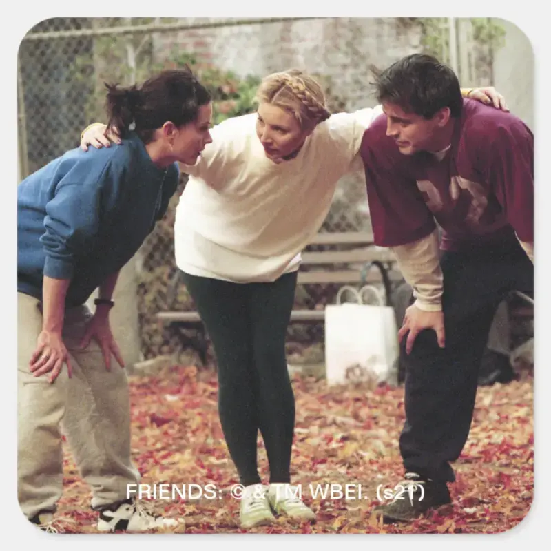 FRIENDS™ Geller Bowl Team Monica Square Sticker