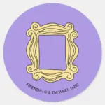 FRIENDS™ Peephole Frame Classic Round Sticker