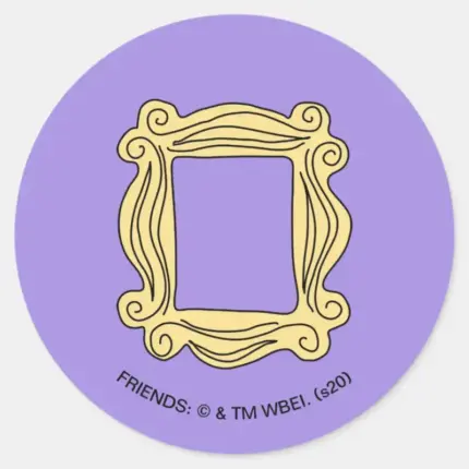 FRIENDS™ Peephole Frame Classic Round Sticker