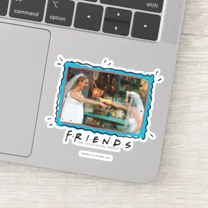 FRIENDS™ Phoebe And Monica In Wedding Dresses Sticker