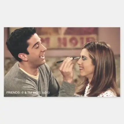 FRIENDS™ Ross Does Rachels Makeup Rectangular Sticker