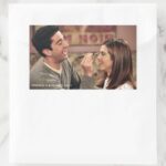 FRIENDS™ Ross Does Rachels Makeup Rectangular Sticker
