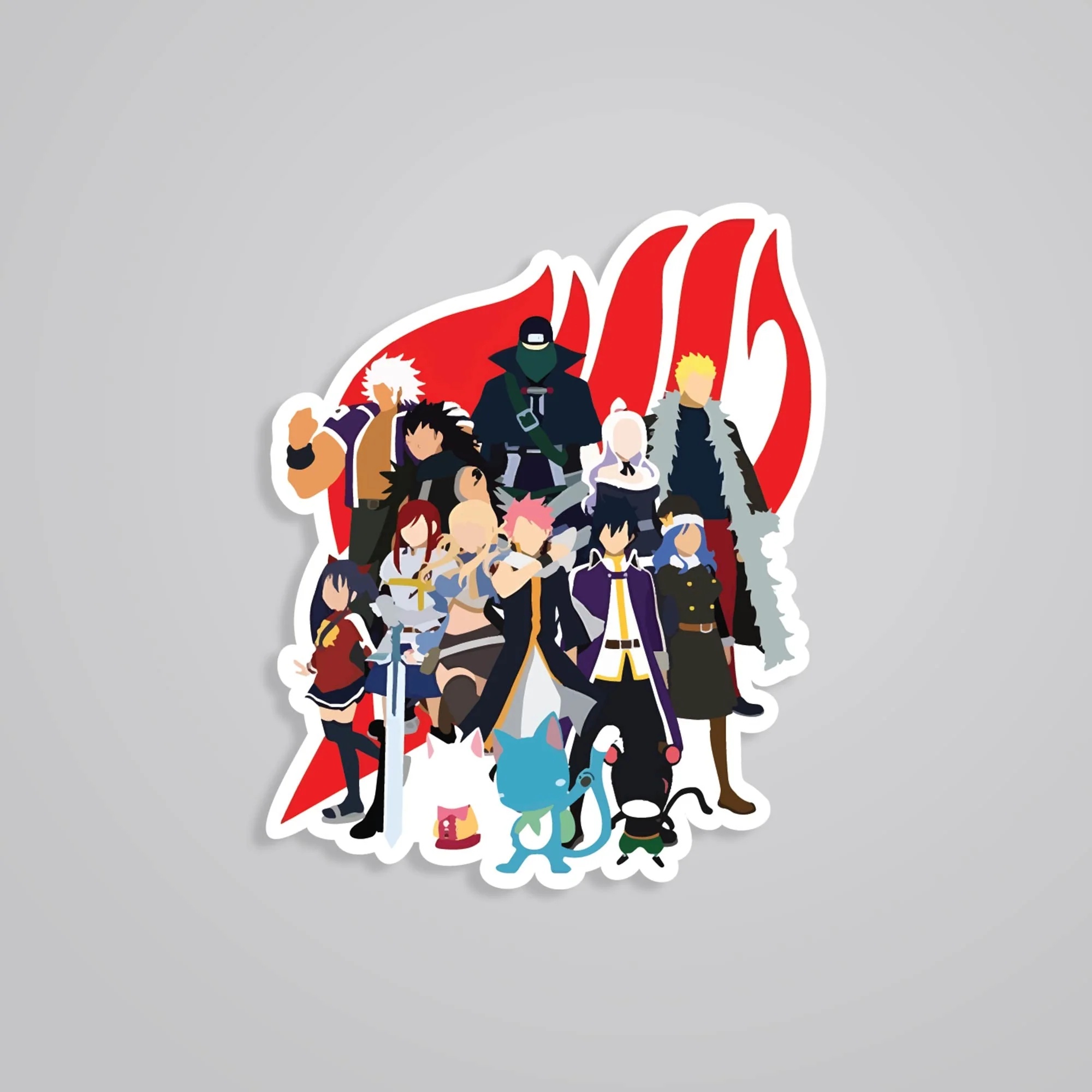 Fairy Tail Guild Silhouette Anime Stickers Fairy Tail Guild Silhouette Anime Stickers