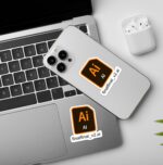 Final Draft AI Laptop Mobile Stickers