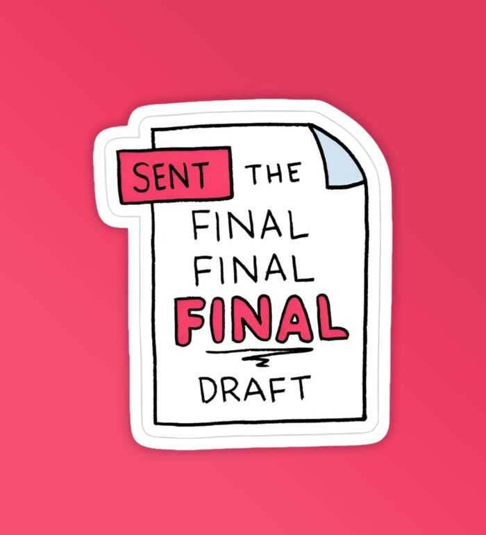 Final Draft Laptop Mobile Stickers