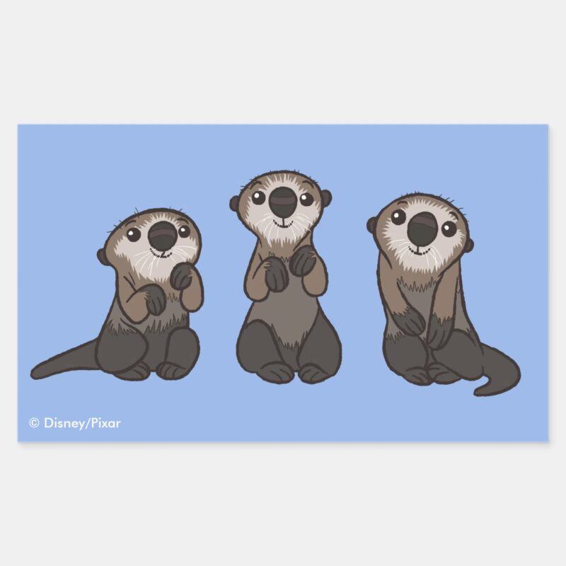 Finding Dory Otters Rectangular Sticker