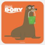 Finding Dory Gerald Square Sticker