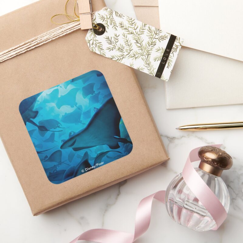 Finding Dory Hide And Seek Rays Square Sticker