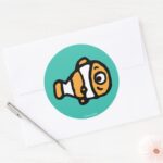 Finding Dory Nemo Cartoon Classic Round Sticker