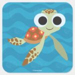 Finding Dory Squirt Square Sticker