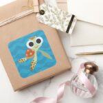 Finding Dory Squirt Square Sticker