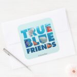 Finding Dory True Blue Friends Square Sticker